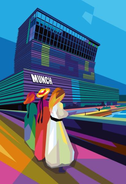 The girls on the bridge av Torbjørn Endrerud